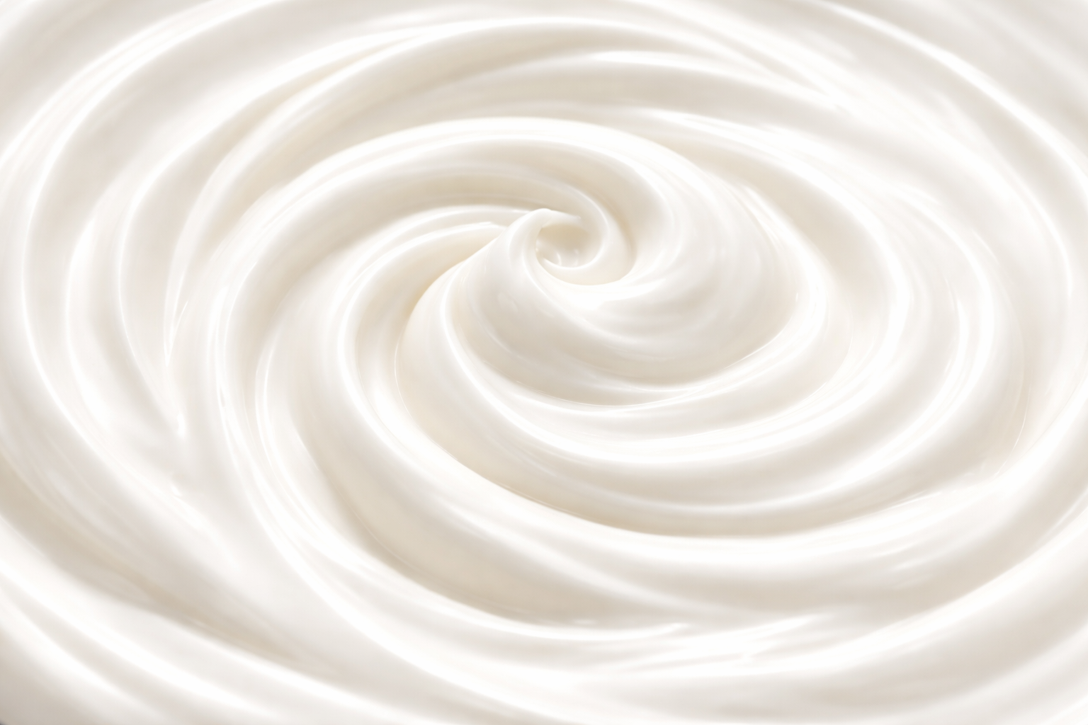 Creamy yogurt swirl close-up