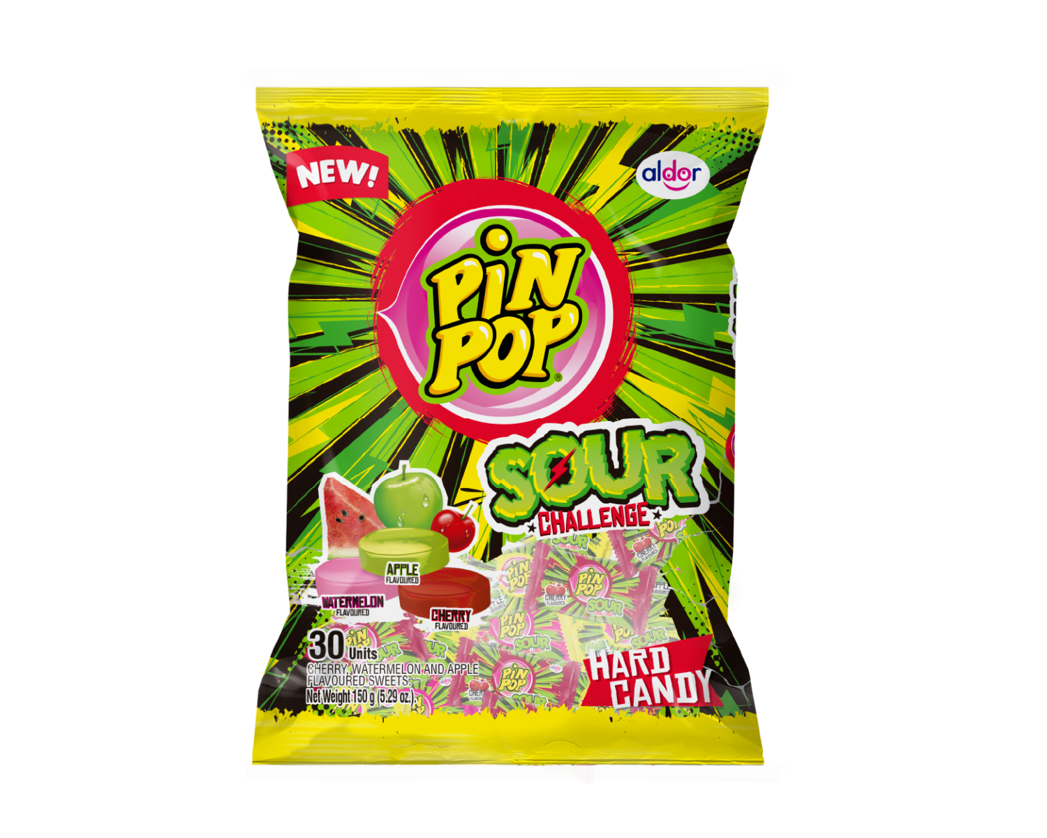 PinPop Sour Challenge Hard Candy