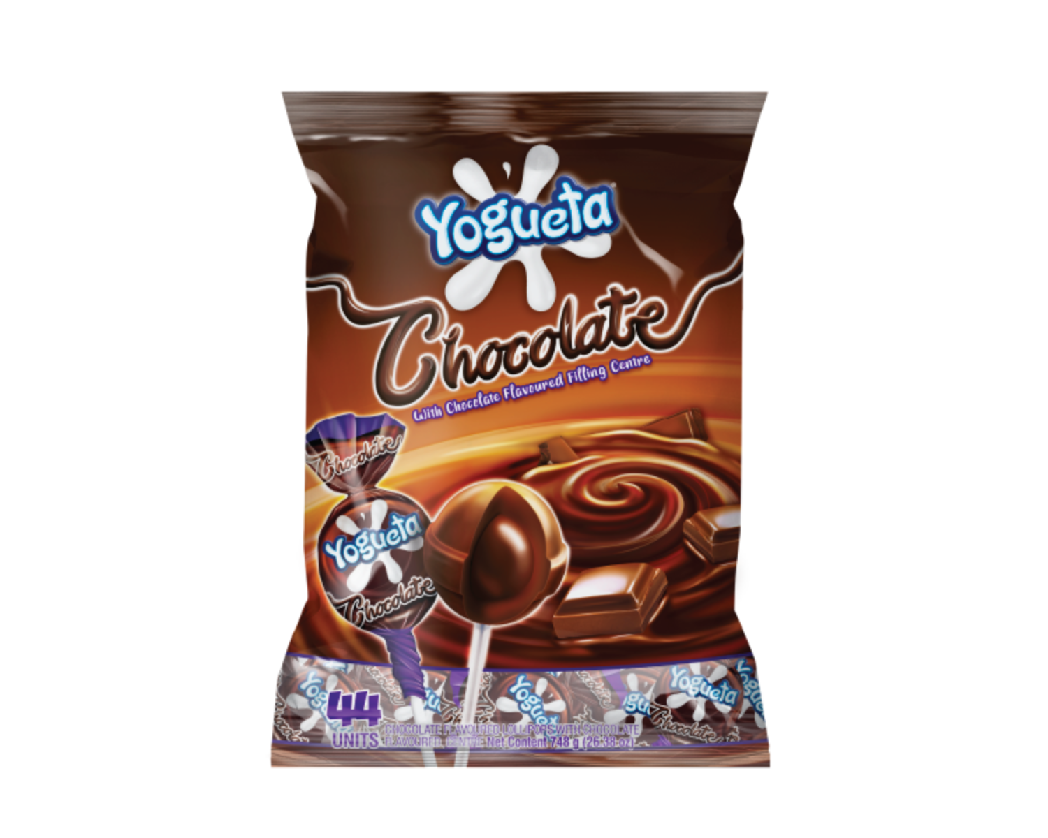 Yogueta Chocolate Lollipops