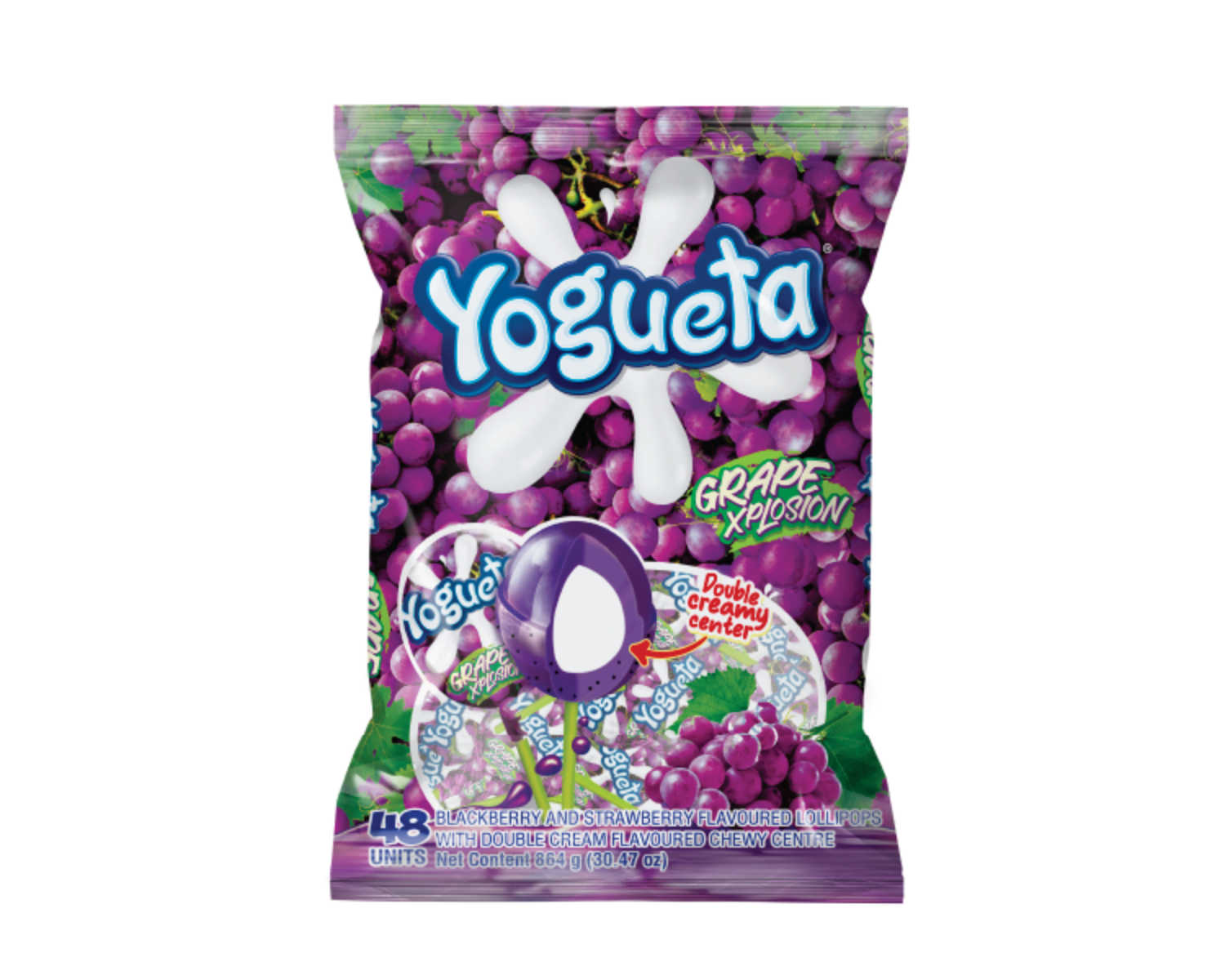 Yogueta_Envase Grape Lollipops