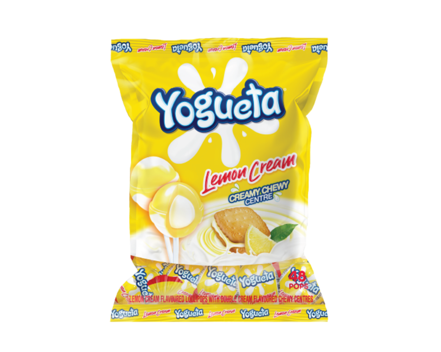 Yogueta_Lemon Cream Lollipops