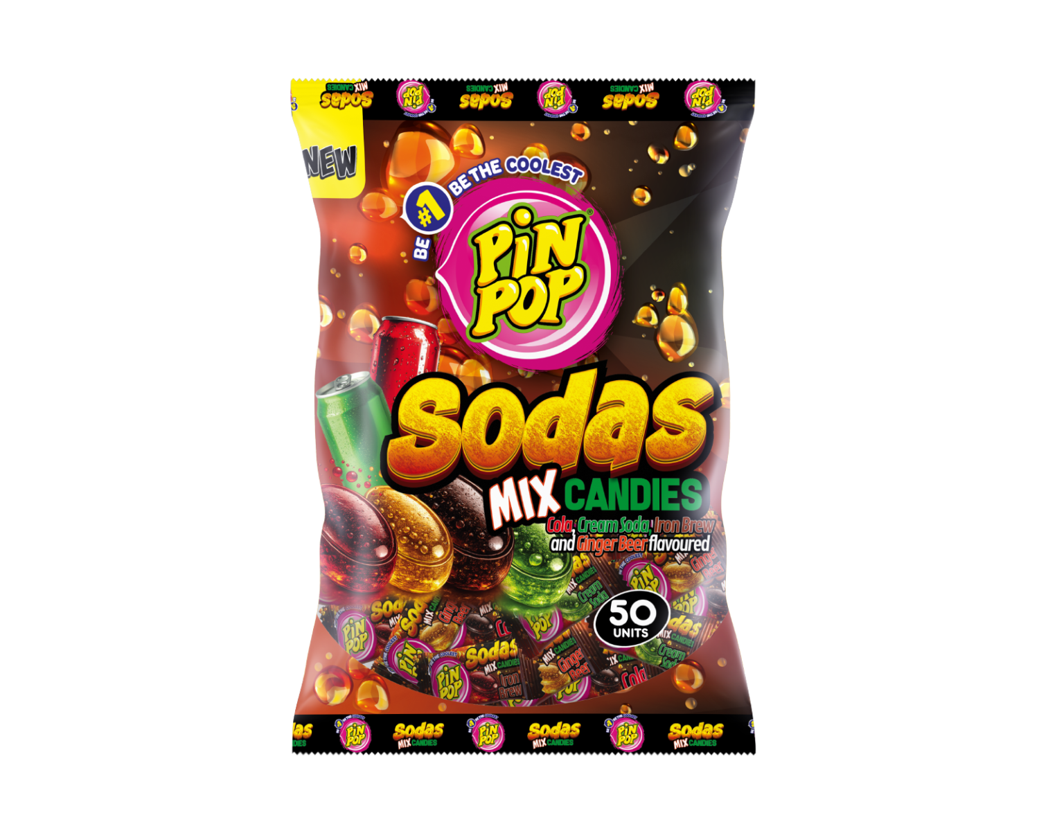 Pin Pop Sodas Mix Candies