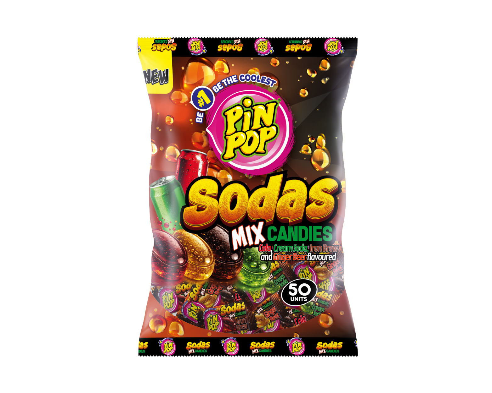 Pin Pop Sodas Mix Candies